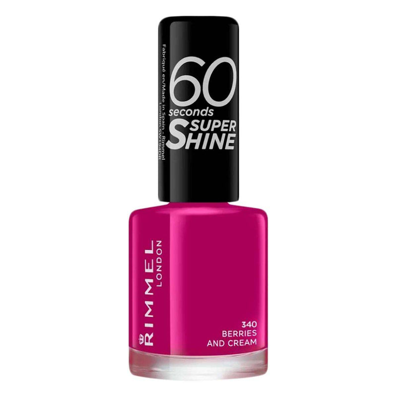 Rimmel 60 Seconds Nail Polish 340 Berries And Cream 8ml