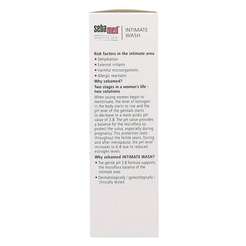 Sebamed Sensitive Skin Intimate Wash Ph 3.8 50ml