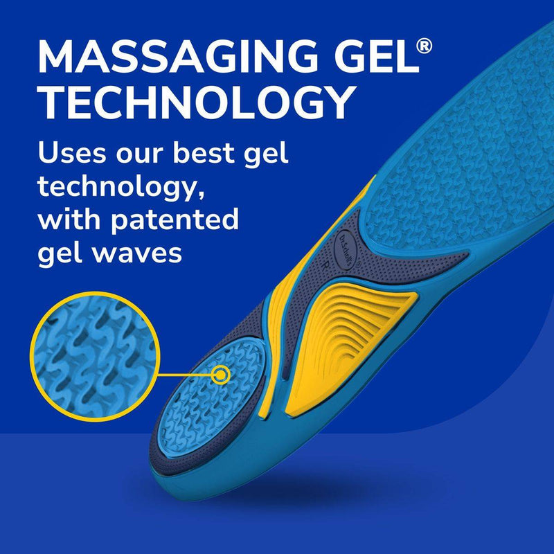 Dr Scholls Energizing Comfort Massaging Gel Insoles Womens 1 Pair