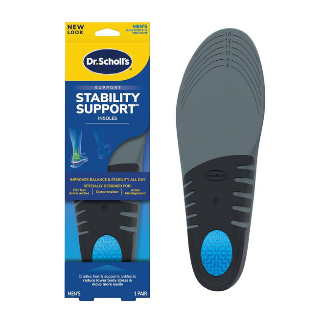 Dr Scholls Stability Support Insoles Mens 1 Pair