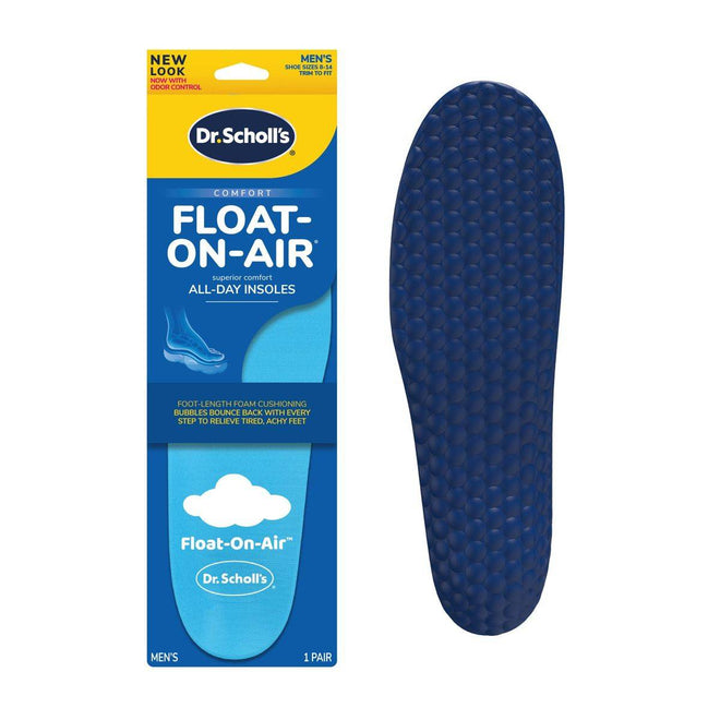 Dr Scholls Float On Air Foam Insoles Mens 1 Pair