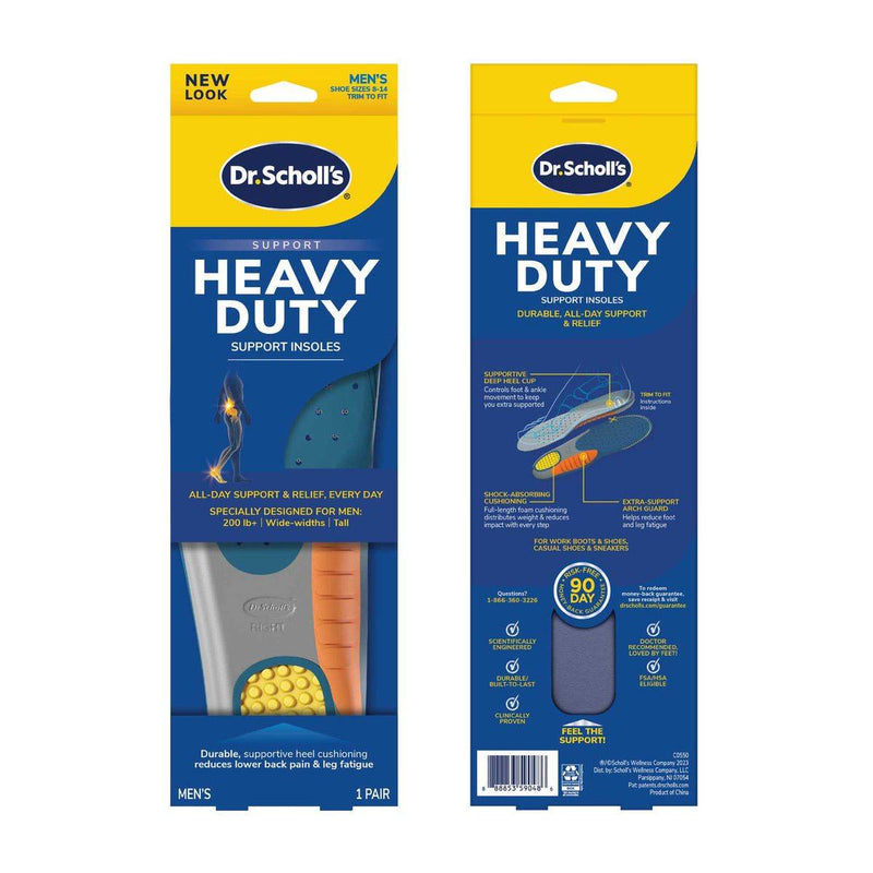 Dr Scholls Heavy Duty Support Insoles Mens 1 Pair