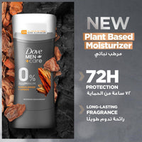 Dove Men + Care Deodorant Stick 0% Aluminum Sandalwood & Amber 74g
