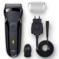 Braun Beard Trimmer Electric Series 3 Clean & Close Black 300S