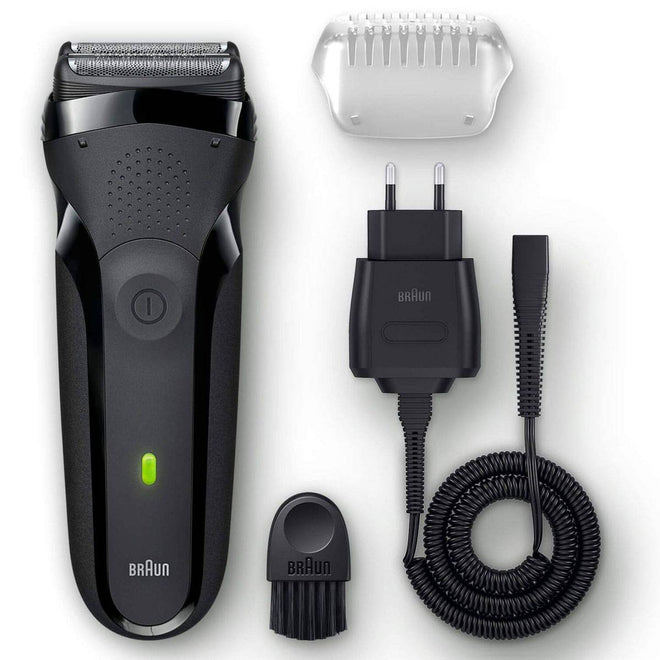 Braun Beard Trimmer Electric Series 3 Clean & Close Black 300S