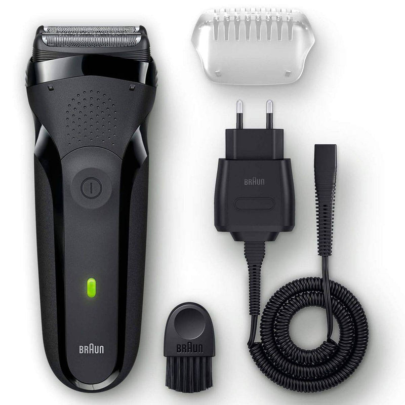 Braun Beard Trimmer Electric Series 3 Clean & Close Black 300S