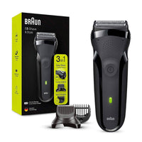 Braun Beard Trimmer Electric Series 3 Shave & Style Black 300BT