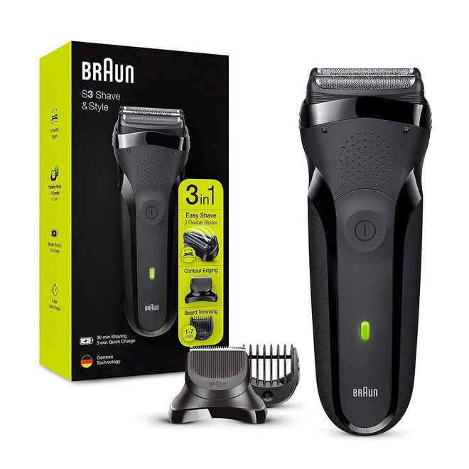 Braun Beard Trimmer Electric Series 3 Shave & Style Black 300BT