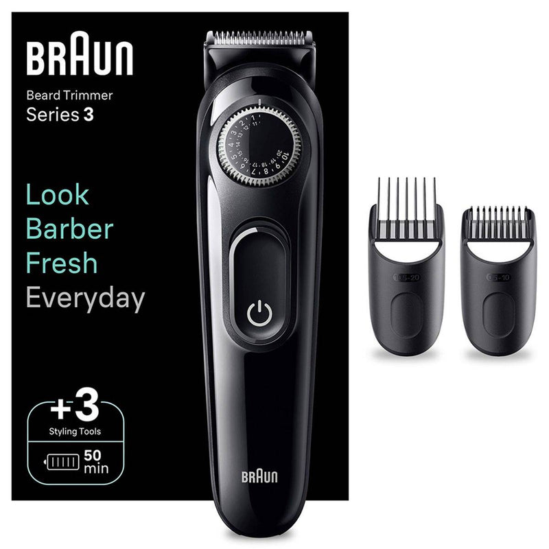 Braun Beard Trimmer Electric Series 3 Ultra Sharp Blade Black BT3410