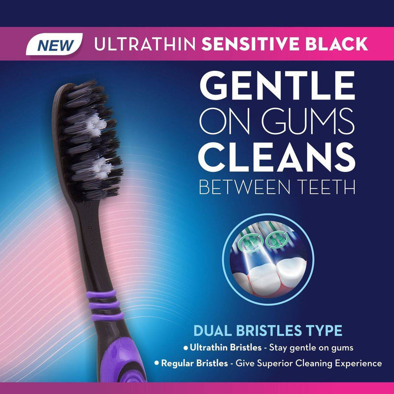 Oral B Toothbrush Ultra Thin Sensitive Black Soft