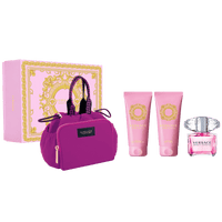 Versace Bright Crystal (W) Set EDT 90ml + Luminous Body Lotion 100ml + Bath & Showergel 100ml + Makeup Case