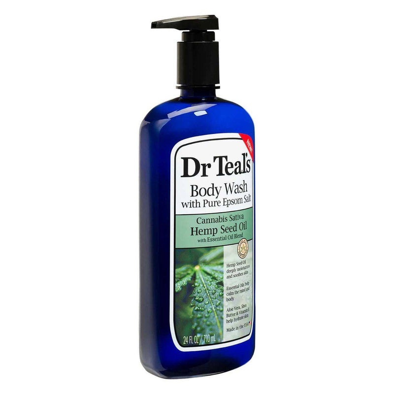 Dr Teals Body Wash With Pure Epsom Salt Cannabis Sativa 710ml