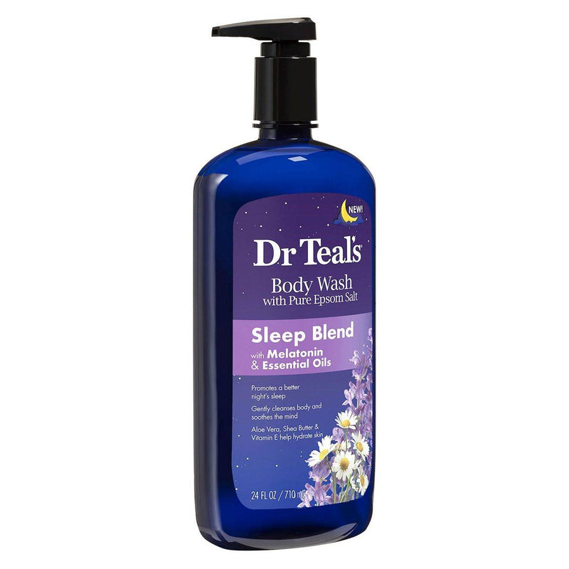 Dr Teals Body Wash With Pure Epsom Salt Sleep Blend 710ml