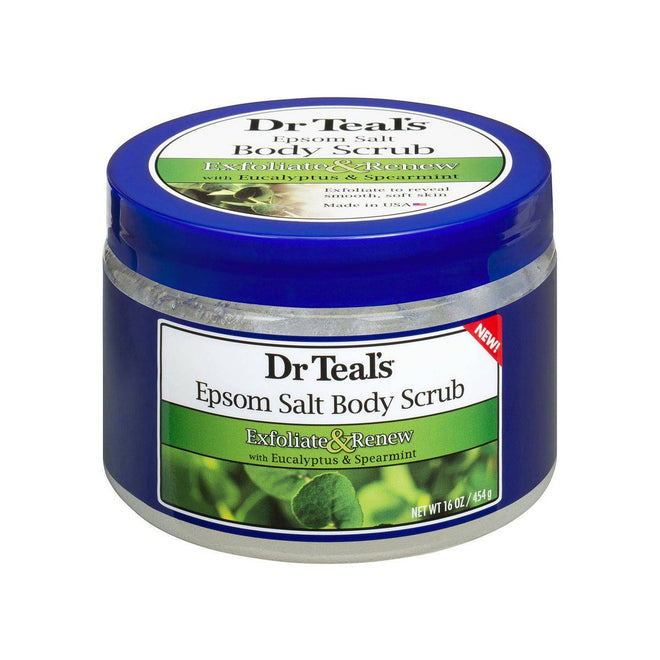 Dr Teals Epsom Salt Body Scrub Exfoliate & Renew 454g