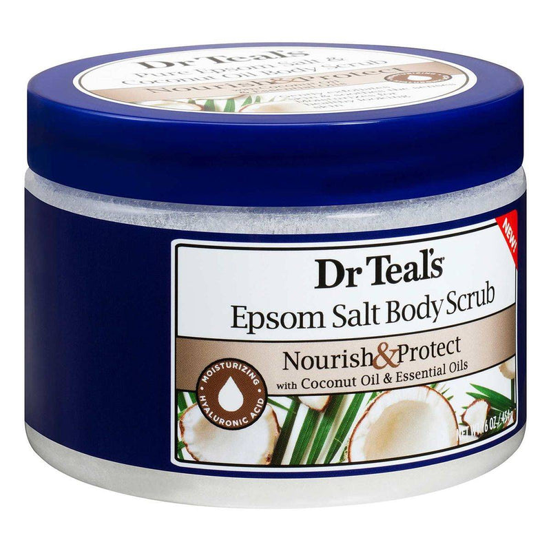 Dr Teals Epsom Salt Body Scrub Nourish & Protect 454g