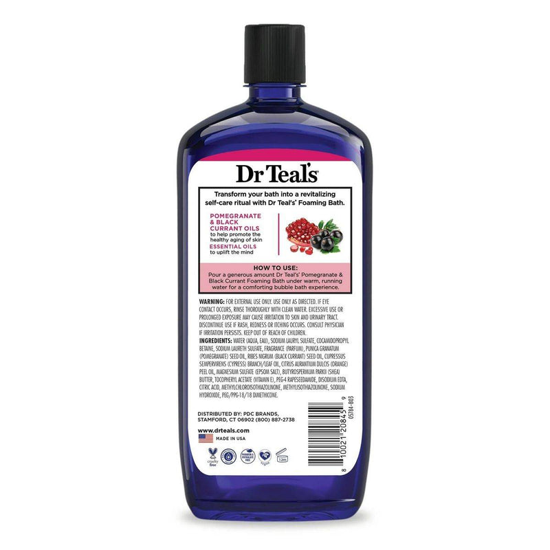 Dr Teals Foaming Bath With Pure Epsom Salt Pomegranate & Black Currant 1000ml