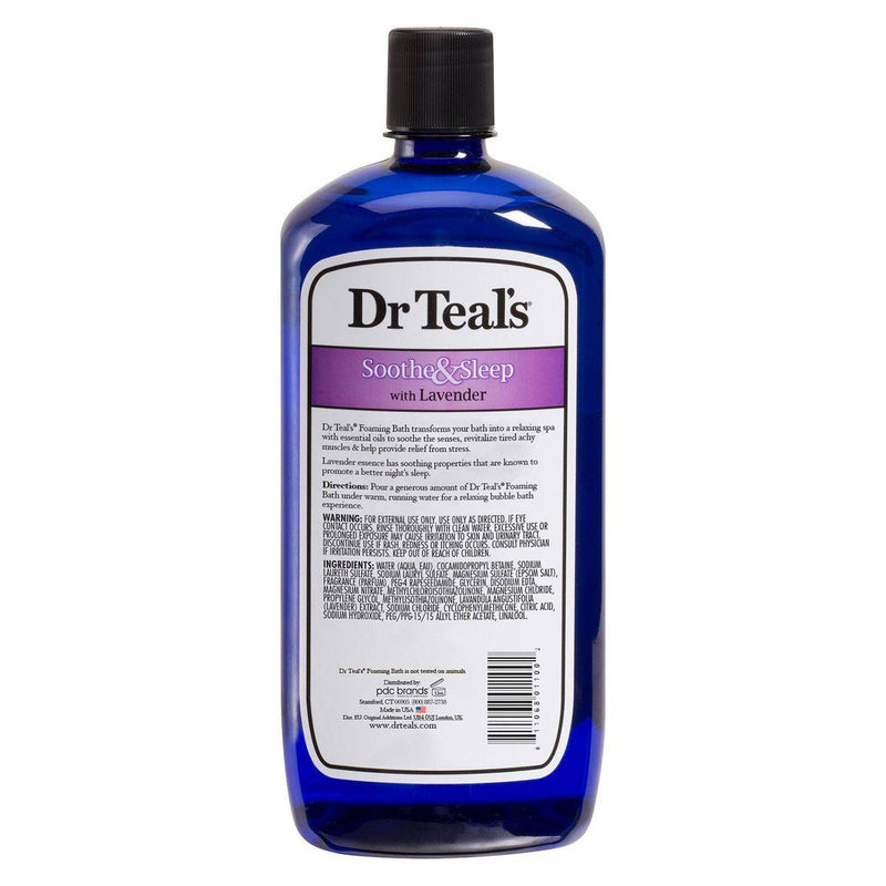 Dr Teals Foaming Bath With Pure Epsom Salt Soothe & Sleep 1000ml