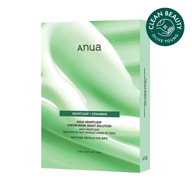 Anua Face Mask Heartleaf Cream Mask Night Solution 25ml