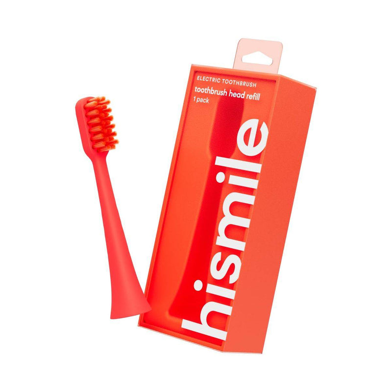 Hismile Electric Toothbrush Head Refills Bright Red 1 Pack