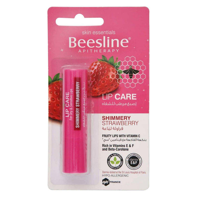 Beesline Lip Care Shimmery Strawberry 4g