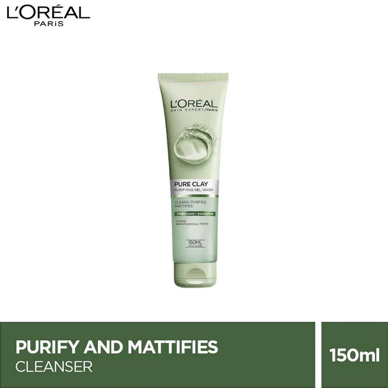 Loreal Paris Pure Clay Green Face Wash with Eucalyptus 150ml