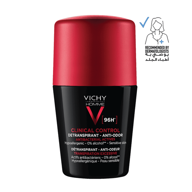 Vichy Homme 96Hr Clinical Control Deodorant Men Roll-On 50ml