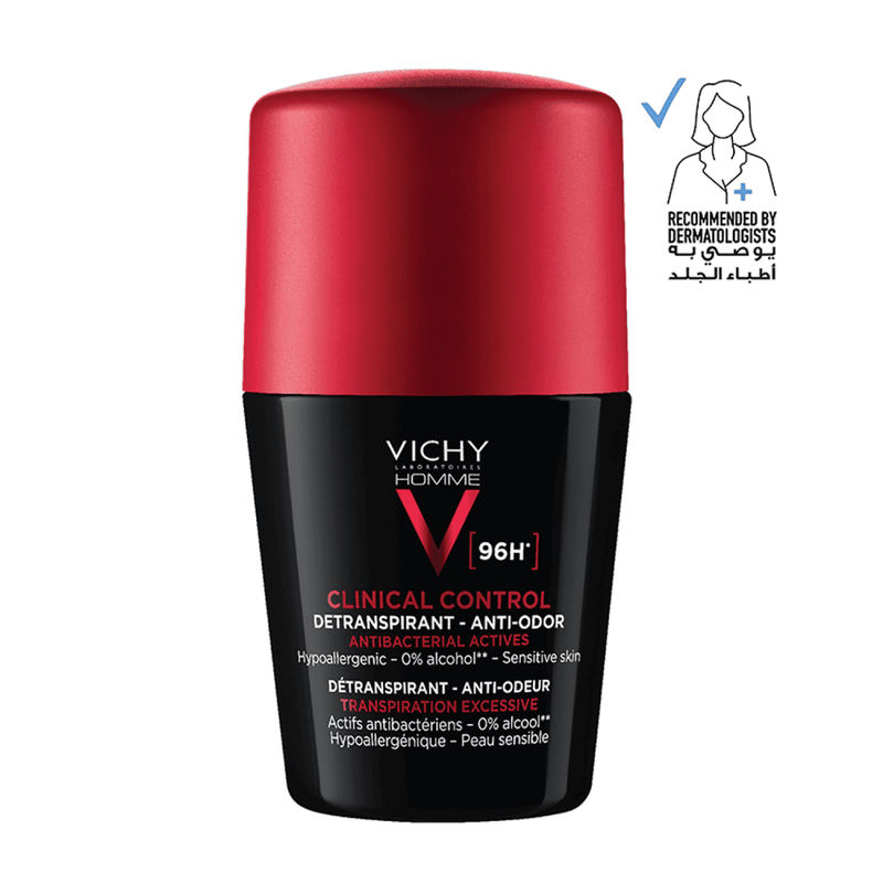 Vichy Homme 96Hr Clinical Control Deodorant Men Roll-On 50ml