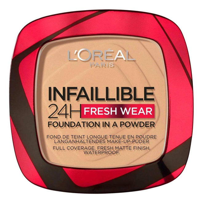 Loreal Paris Infallible 24Hr Fresh Wear Foundation Powder 250 Radiant Sand 9g