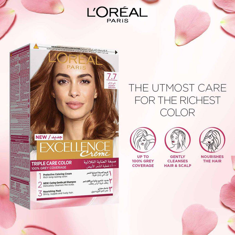 Loreal Paris Excellence 7.7 Honey Brown