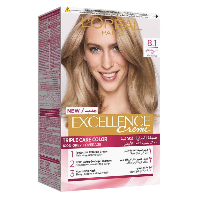 Loreal Paris Excellence 8.1 Ash Light Blonde