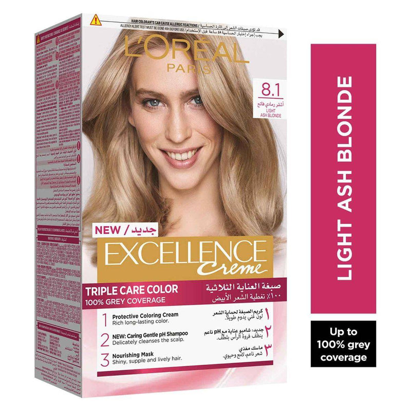 Loreal Paris Excellence 8.1 Ash Light Blonde
