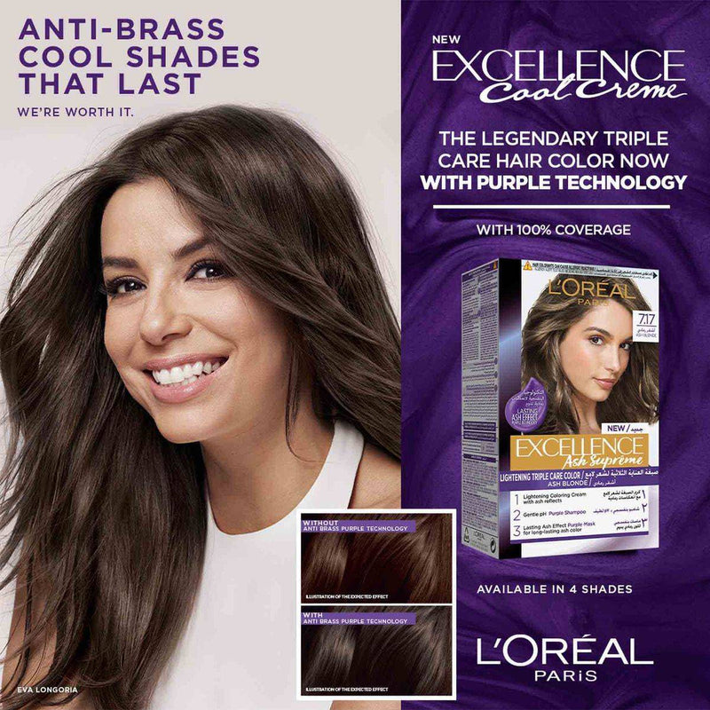 Loreal Paris Excellence Ash Supreme 7.12 Cool Pearl Blonde