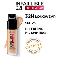 Loreal Paris Infallible 24Hr Fresh Wear Foundation 125 Beige Natural 30g