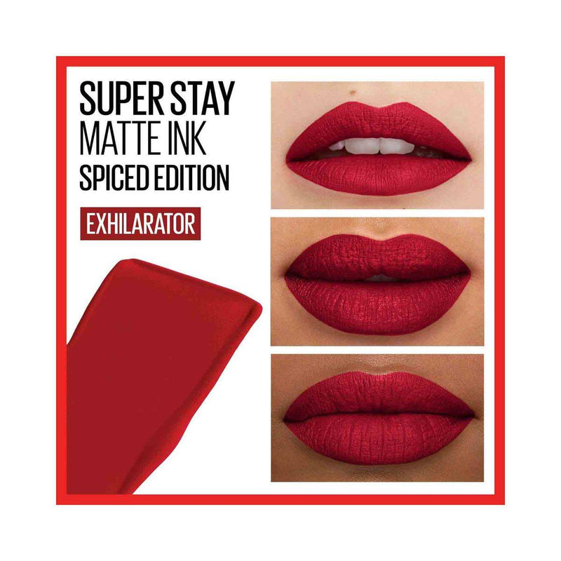 Maybelline Superstay Matte Ink Spiced Lipstick 340 Exhilarator
