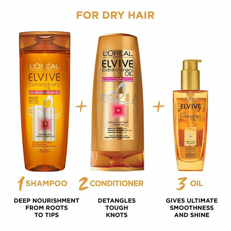 Loreal Paris Elvive Extraordinary Oil Dry Hair Shampoo 200ml