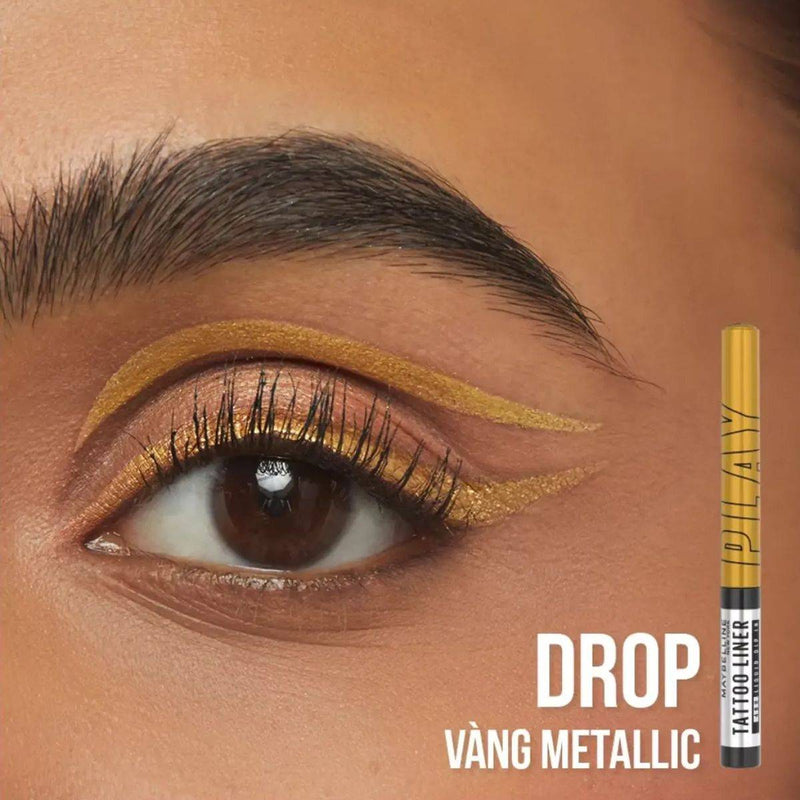 Maybelline Tattoo Play Liquid Eyeliner Gold Drop 2.1ml