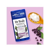 Dr Teals Aluminum Free Deodorant Stick Elderberry & Vitamin D 75g