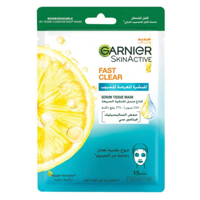 Garnier SkinActive Fast Clear Salicylic Acid Face Tissue Mask 28g