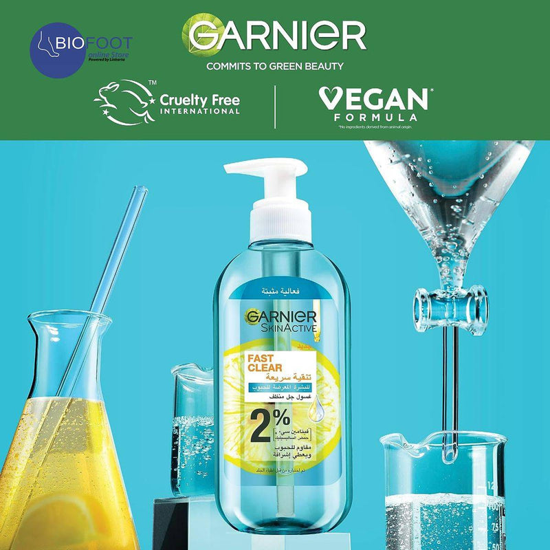 Garnier SkinActive Fast Clear Salicylic Acid Gel Wash 200ml