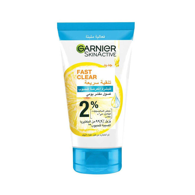 Garnier Skinactive Fast Clear Salicylic Acid Salicylic Acid 3 in 1 Face Wash 150ml
