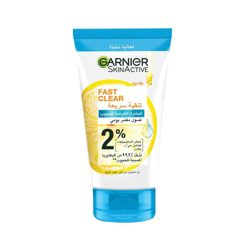 Garnier Skinactive Fast Clear Salicylic Acid Salicylic Acid 3 in 1 Face Wash 150ml