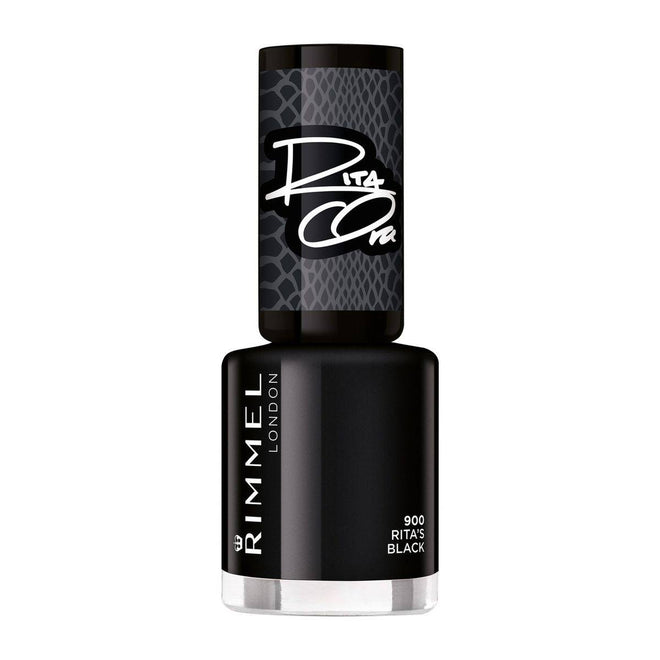Rimmel 60 Seconds Nail Polish 900 Rita'S Black 8ml