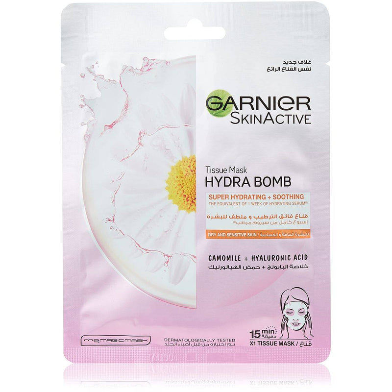 Garnier SkinActive Hydra Bomb Camomile Face Tissue Mask 28g