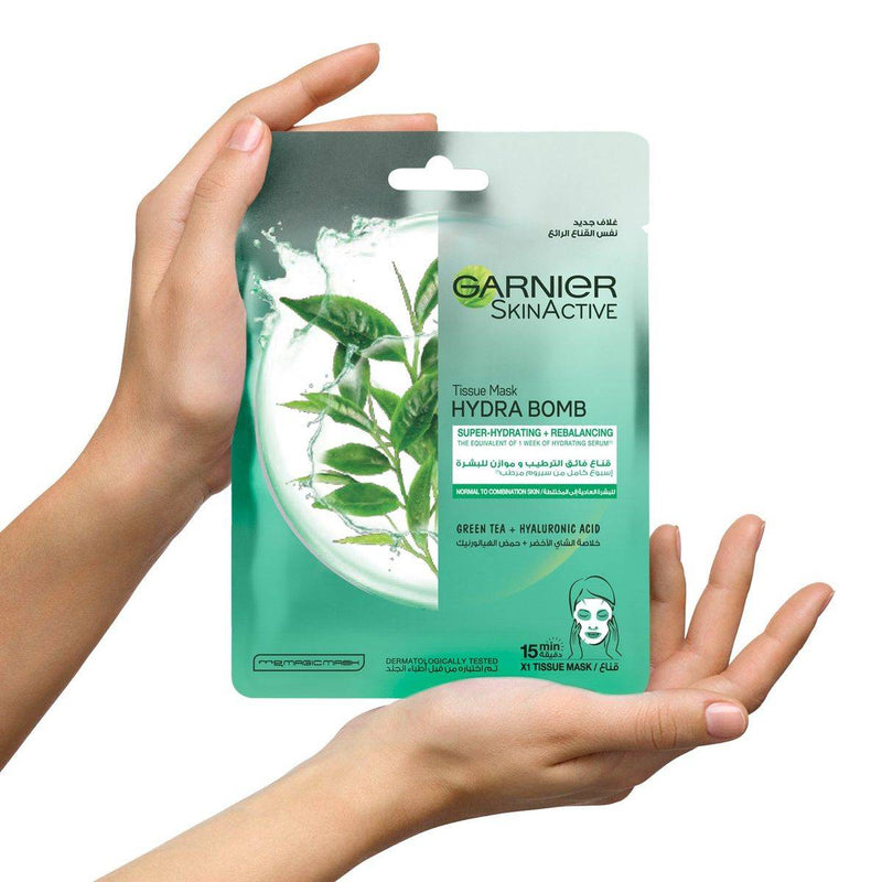 Garnier SkinActive Hydra Bomb Green Tea Face Tissue Mask 28g