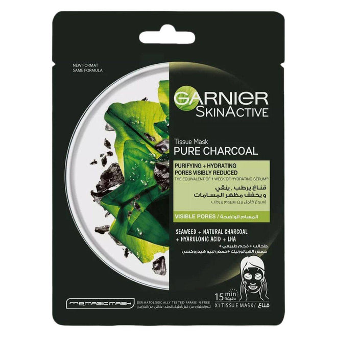 Garnier SkinActive Pure Charcoal Face Tissue Mask 28g