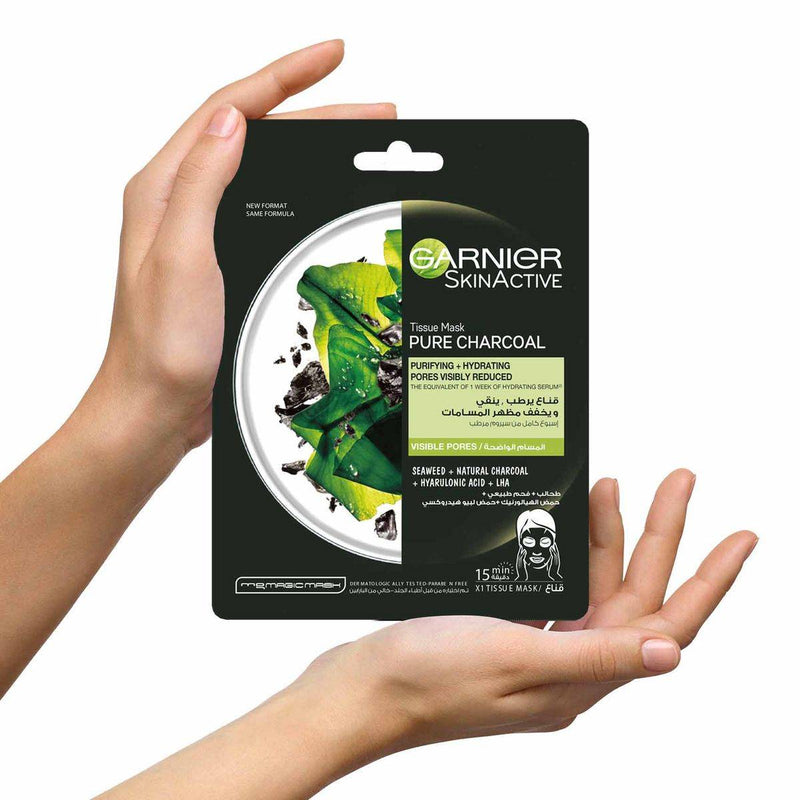 Garnier SkinActive Pure Charcoal Face Tissue Mask 28g
