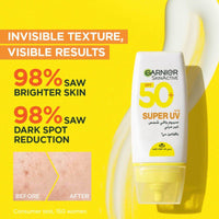 Garnier SkinActive Super UV Invisible Serum Sunscreen SPF 50+ 30ml