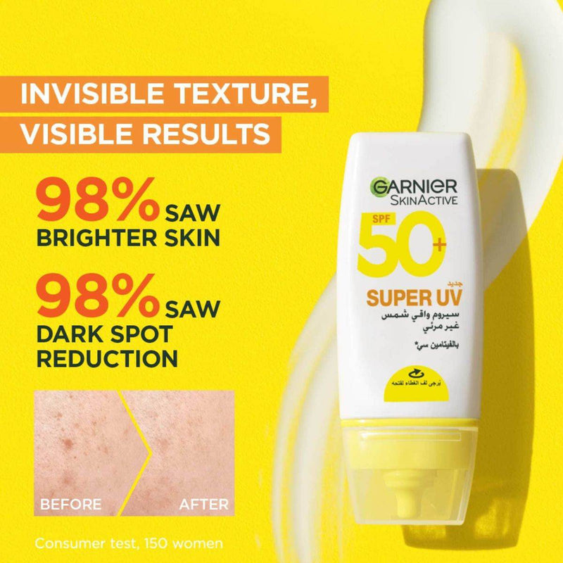 Garnier SkinActive Super UV Invisible Serum Sunscreen SPF 50+ 30ml
