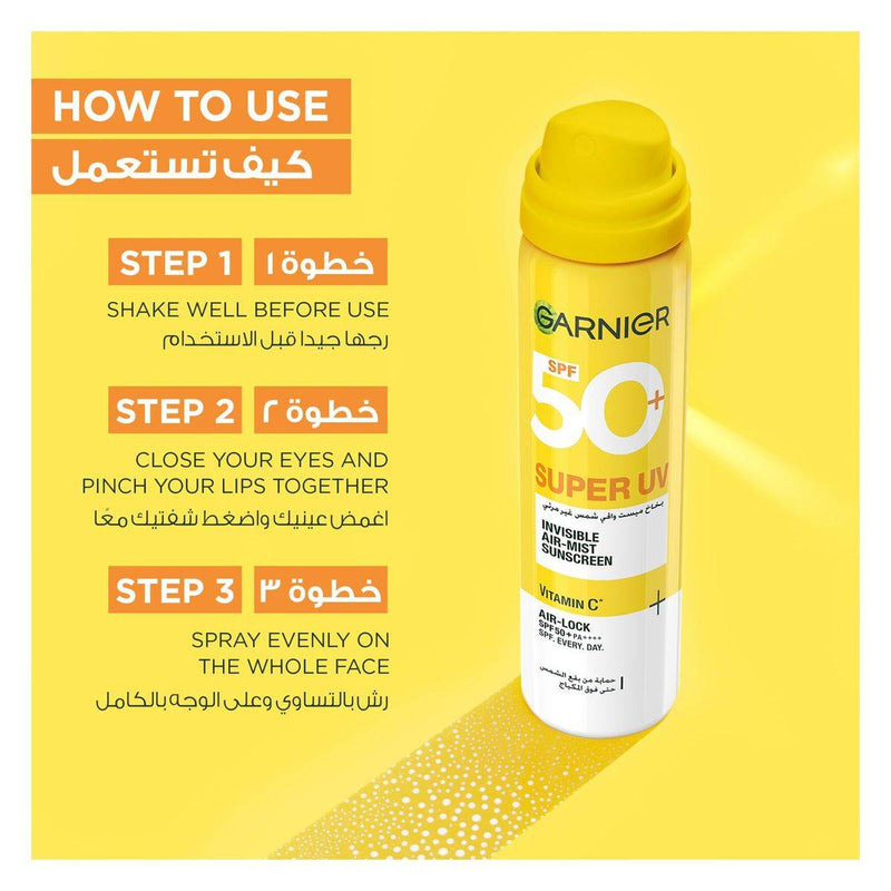 Garnier Sun Protection Invisible Mist Sunscreen 75ml