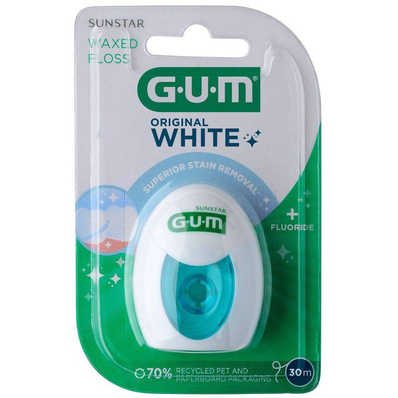 Gum Original White Floss Waxed 30m